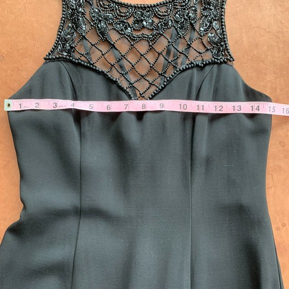 VINTAGE!! Faviana Formal Dress, Black, Size 5/6 - Picture 7 of 10